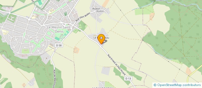 localisation de l'entreprise FORT MANOIR  LE MESNIL-SAINT-DENIS