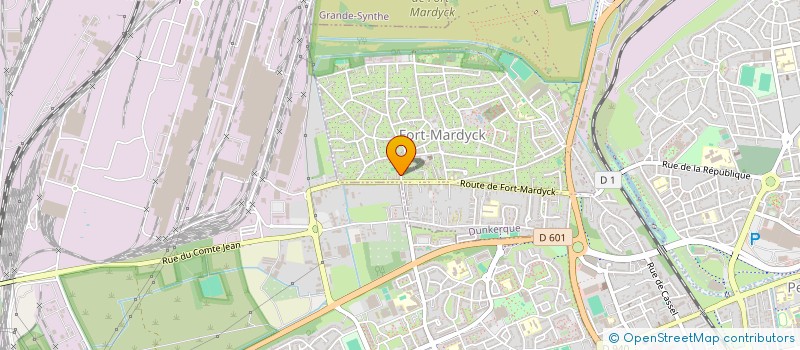 localisation de l'entreprise FORT MARDYCK OLYMPIQUE CLUB SECTION BASKET à DUNKERQUE