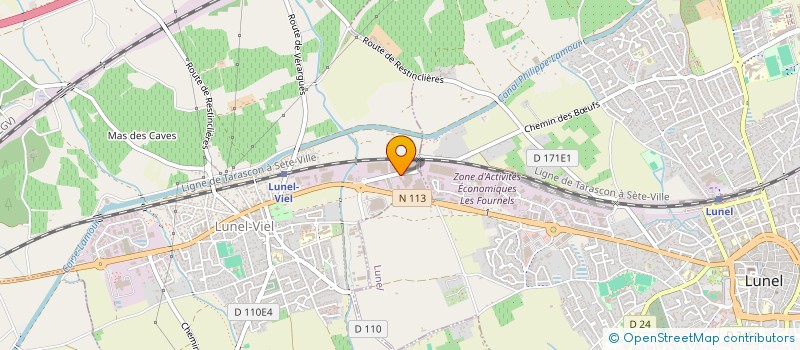 localisation de l'entreprise FORT PNEUS à LUNEL-VIEL