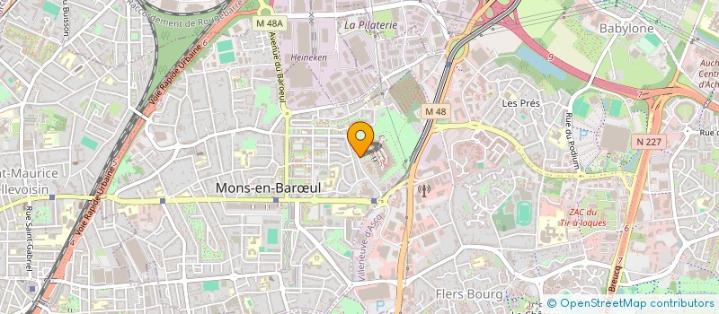 localisation de l'entreprise FORT8 à MONS-EN-BARŒUL
