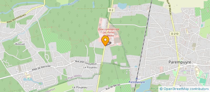 localisation de l'entreprise FORTAMY à LE PIAN-MEDOC
