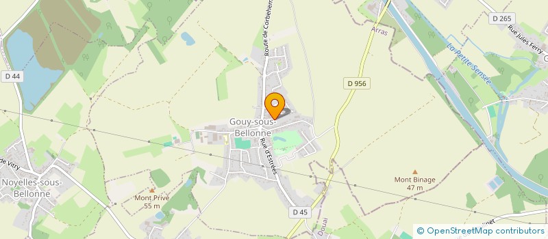 localisation de l'entreprise FORTANT  GOUY-SOUS-BELLONNE