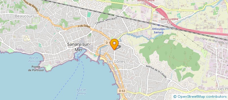 localisation de l'entreprise FORTAU à SIX-FOURS-LES-PLAGES