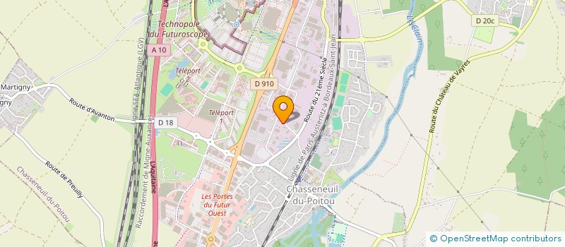 localisation de l'entreprise FORTE IMPRESSION à CHASSENEUIL-DU-POITOU