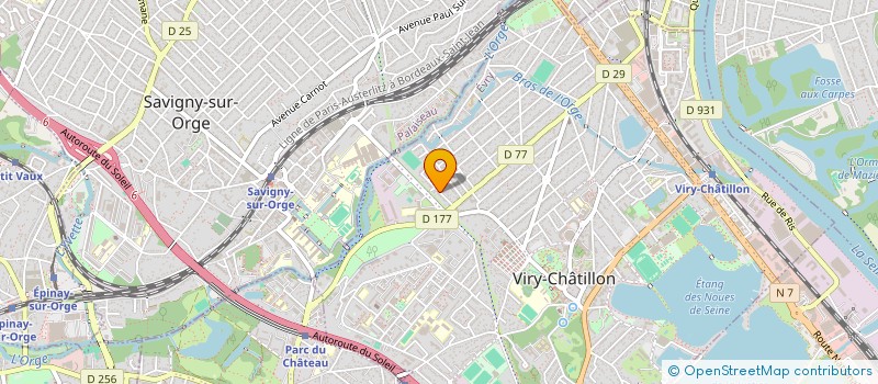 localisation de l'entreprise FORTE RDI à VIRY-CHATILLON