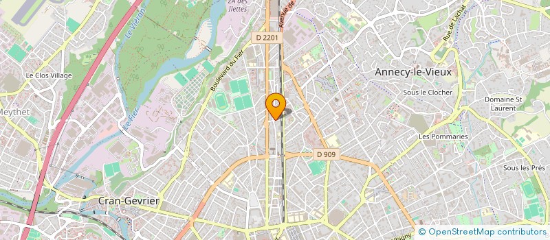 localisation de l'entreprise FORTE SYNERGIE  ANNECY