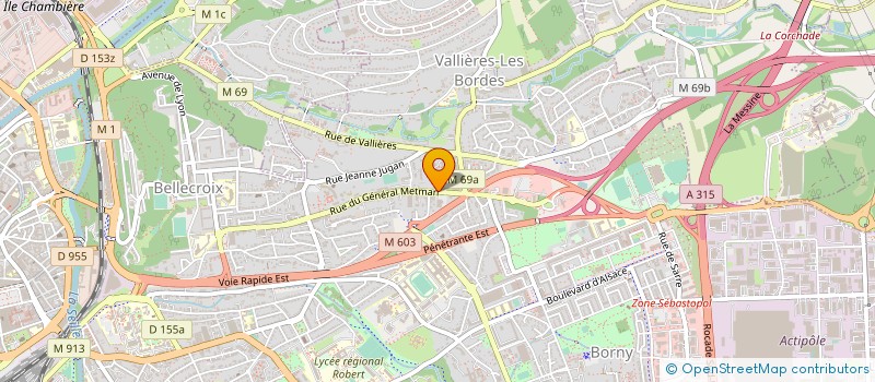 localisation de l'entreprise FORTECH à METZ