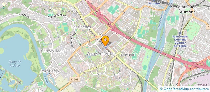 localisation de l'entreprise FORTEK SERRURERIE  CERGY