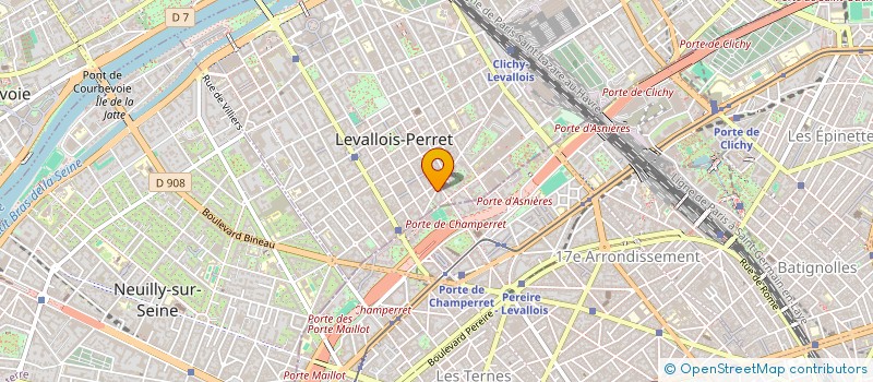 localisation de l'entreprise FORTEO à LEVALLOIS-PERRET