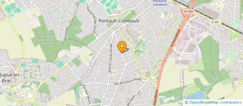 localisation de l'entreprise FORTES CESAR RENOVATION à PONTAULT-COMBAULT