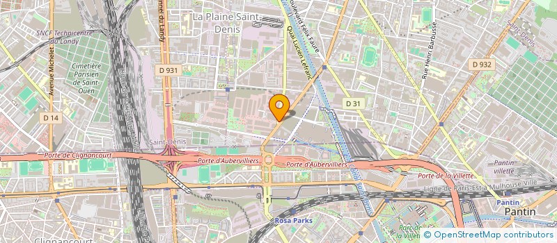 localisation de l'entreprise FORTHWELL GROUP  AUBERVILLIERS