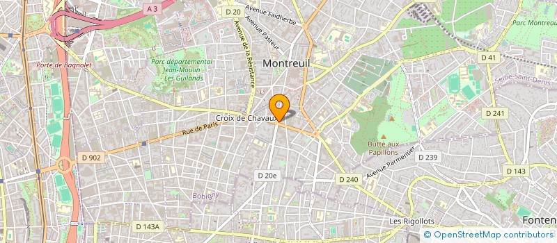 localisation de l'entreprise FORTHY à MONTREUIL