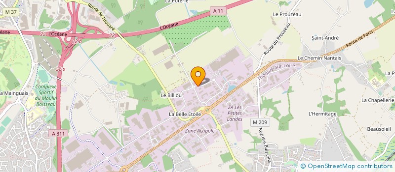 localisation de l'entreprise FORTI FERTIL à CARQUEFOU