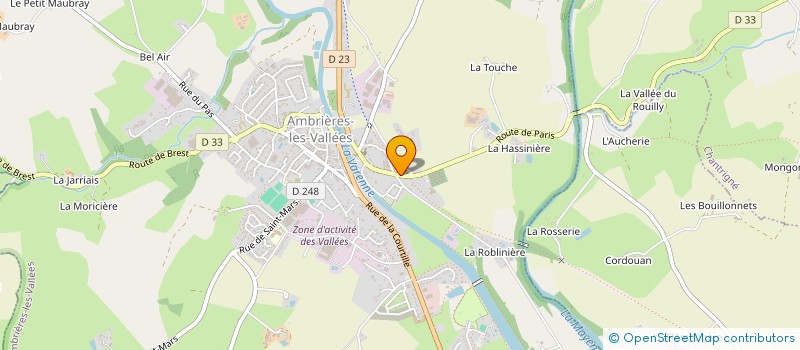 localisation de l'entreprise FORTIN  AMBRIERES-LES-VALLEES