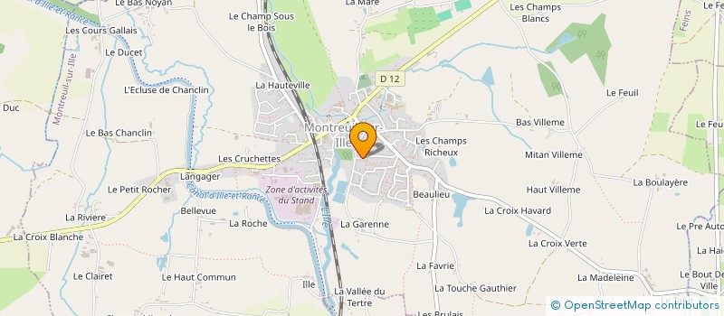 localisation de l'entreprise FORTIN  MONTREUIL-SUR-ILLE