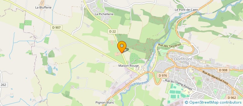 localisation de l'entreprise FORTIN à DOMFRONT EN POIRAIE