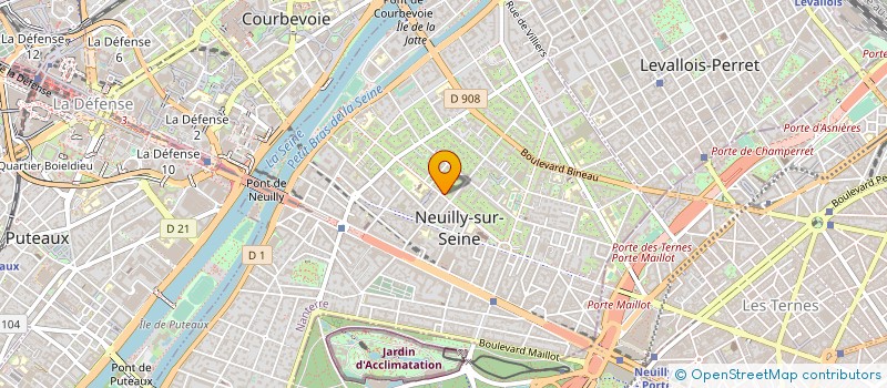 localisation de l'entreprise FORTIN BERNARD ET MME BOURNE à NEUILLY-SUR-SEINE