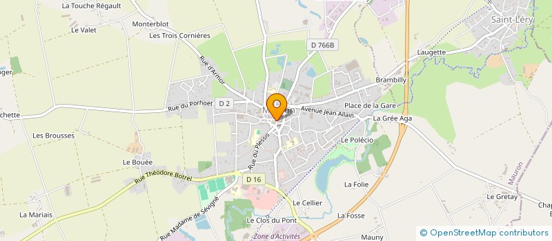localisation de l'entreprise FORTIN CLAUDE à MAURON