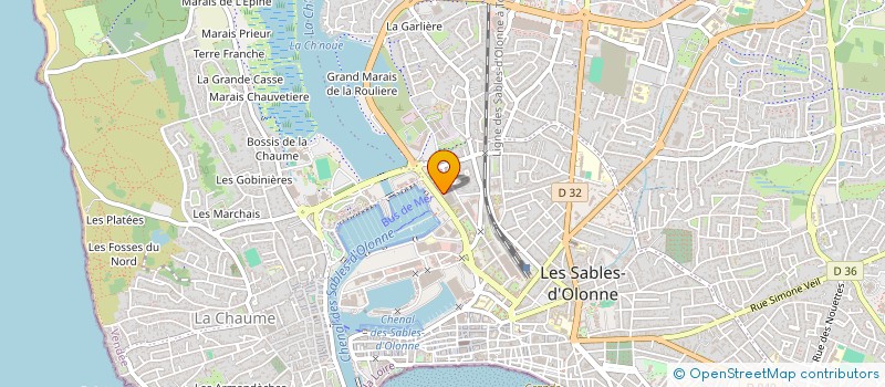 localisation de l'entreprise FORTIN SAJUAN INVESTISSEMENTS à LES SABLES D'OLONNE
