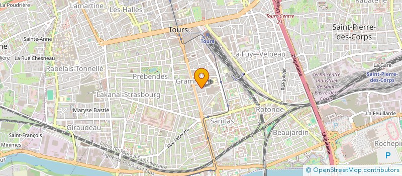 localisation de l'entreprise FORTIORA  TOURS