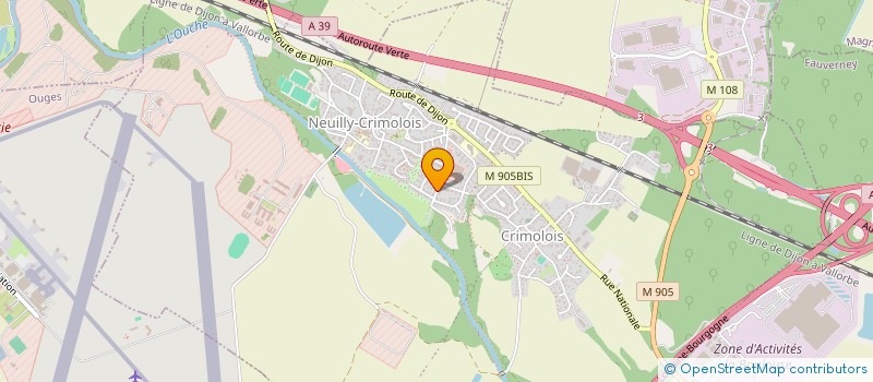 localisation de l'entreprise FORTIS ASSURANCES  NEUILLY-CRIMOLOIS