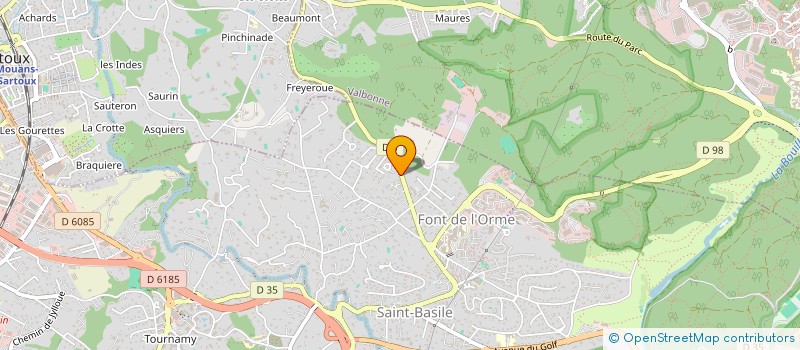 localisation de l'entreprise FORTISECURITE à MOUGINS