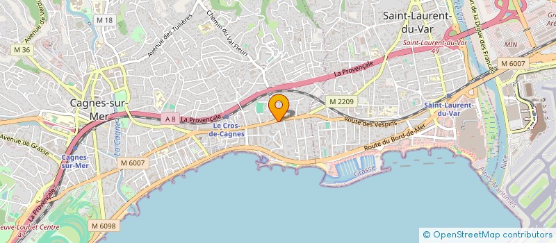 localisation de l'entreprise FORTISSIMO à CAGNES-SUR-MER