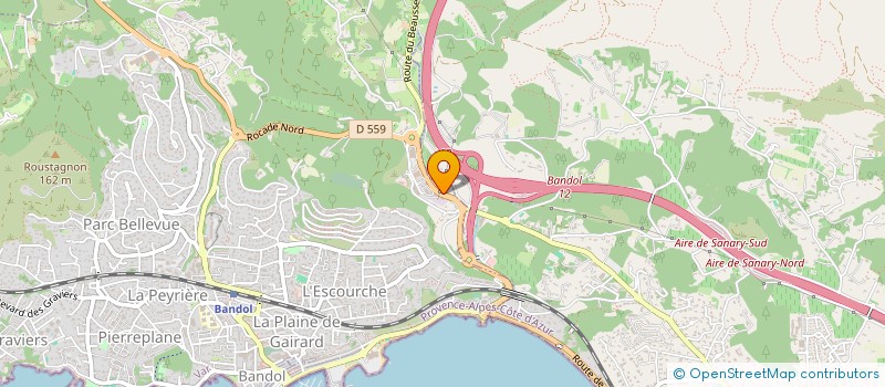 localisation de l'entreprise FORTITUDE à BANDOL