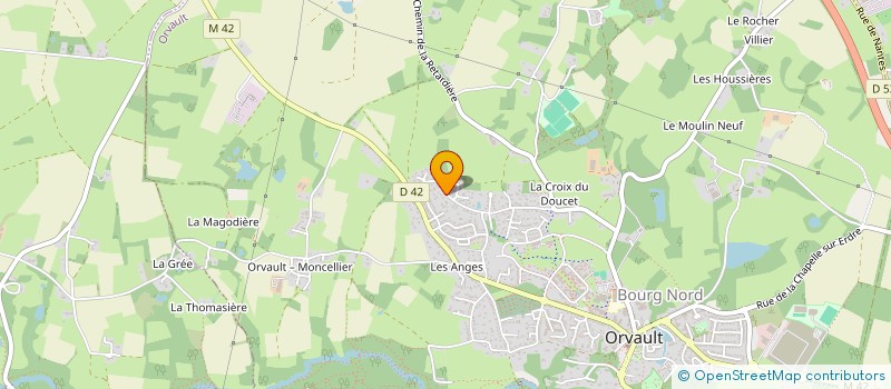 localisation de l'entreprise FORTITUDE à ORVAULT