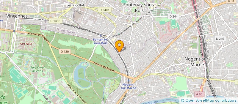 localisation de l'entreprise FORTITUDE à NOGENT-SUR-MARNE