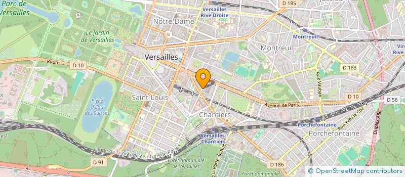 localisation de l'entreprise FORTITUDO à VERSAILLES