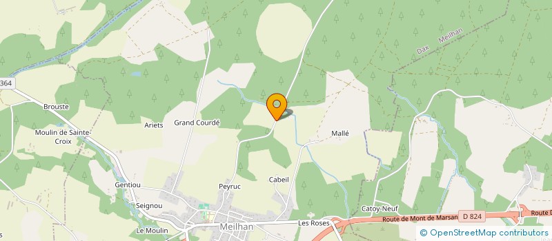 localisation de l'entreprise FORTRIE PLOMBERIE  MEILHAN