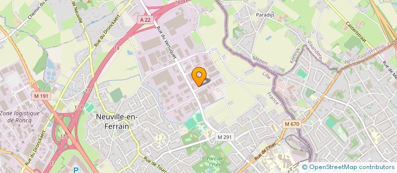 localisation de l'entreprise FORTRYE FOURNITURES INDUSTRIELLES  NEUVILLE-EN-FERRAIN