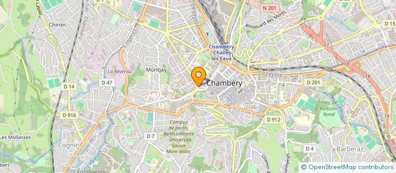 localisation de l'entreprise FORTUNA à CHAMBERY