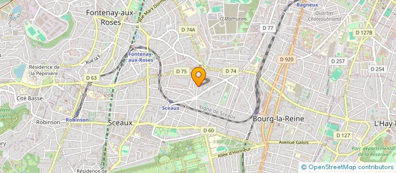 localisation de l'entreprise FORTUNA à SCEAUX