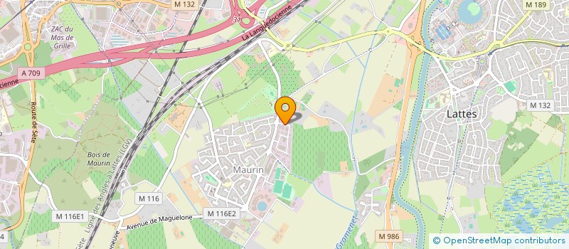 localisation de l'entreprise FORTUNA à LATTES