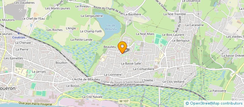 localisation de l'entreprise FORTUNA à COUERON