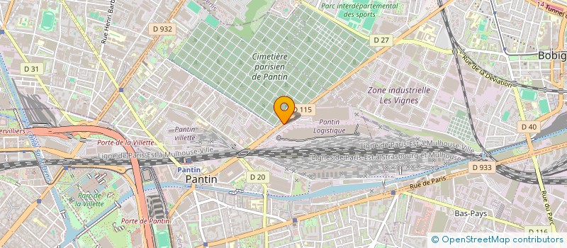 localisation de l'entreprise FORTUNA BAT à PANTIN