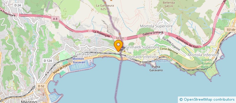 localisation de l'entreprise FORTUNE à MENTON