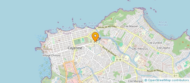 localisation de l'entreprise FORTUNE SLL  CAYENNE