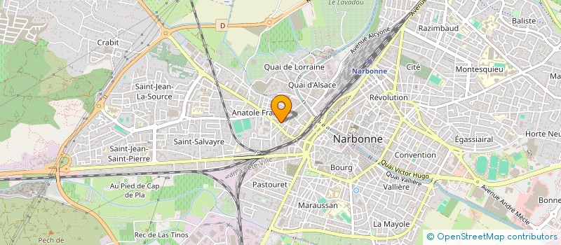 localisation de l'entreprise FORTUNELLA à NARBONNE