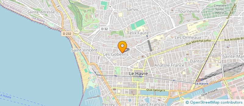 localisation de l'entreprise FORTUNES DE MER  LE HAVRE