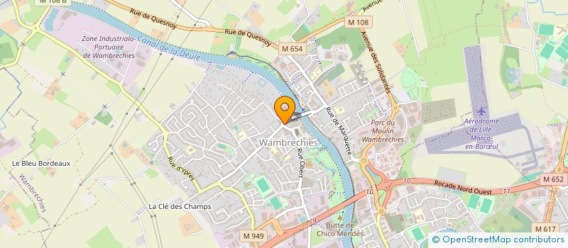 localisation de l'entreprise FORTUNISTE  WAMBRECHIES