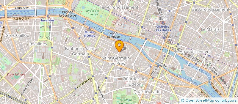 localisation de l'entreprise FORTUNY à PARIS