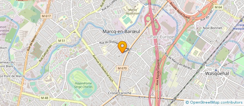 localisation de l'entreprise FORTY à MARCQ-EN-BARŒUL