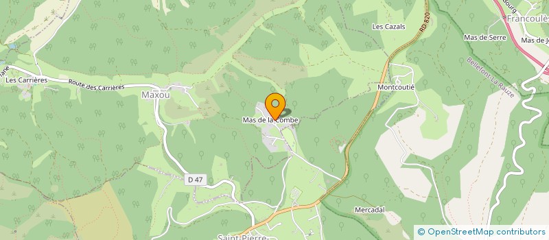 localisation de l'entreprise FORTYSIX  SAINT-PIERRE-LAFEUILLE