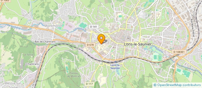 localisation de l'entreprise FORUM 39 à LONS-LE-SAUNIER