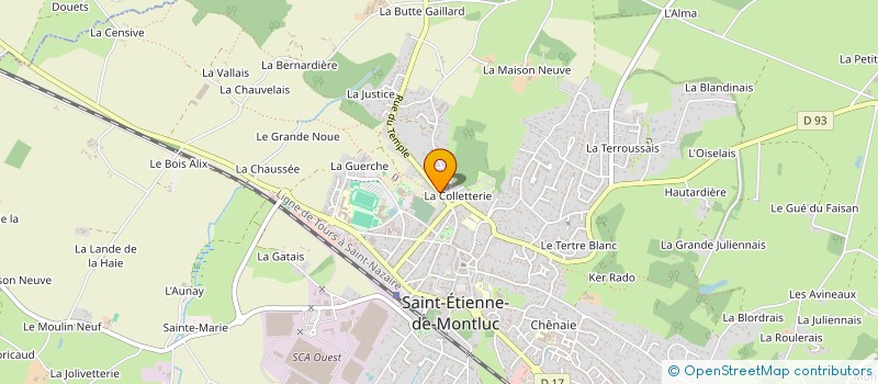 localisation de l'entreprise FORUM 44  SAINT-ETIENNE-DE-MONTLUC