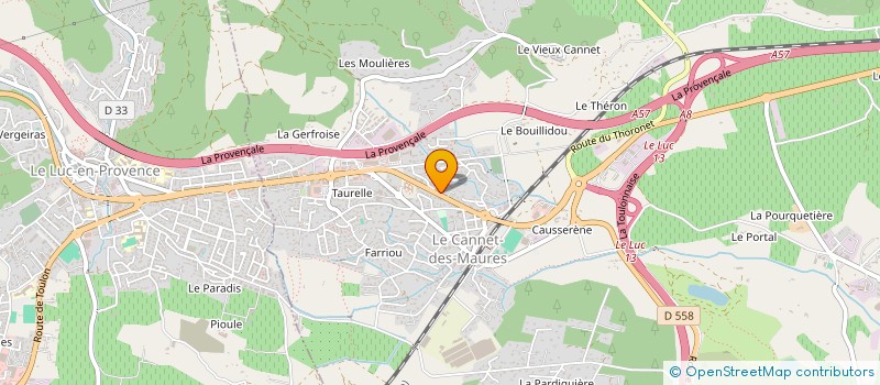 localisation de l'entreprise FORUM AUTO à LE CANNET-DES-MAURES