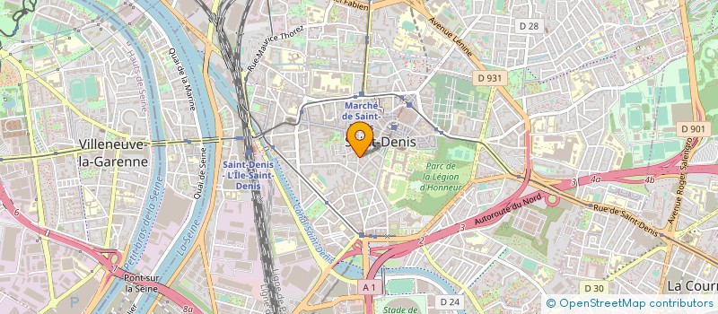 localisation de l'entreprise FORUM CITOYEN DES CULTURES MUSULMANES à SAINT-DENIS